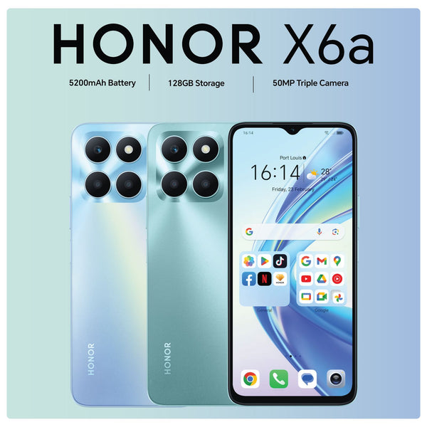 HONOR X6a 6.56" 4Gb RAM 128GB ROM 50Mp Camera Smart Phone