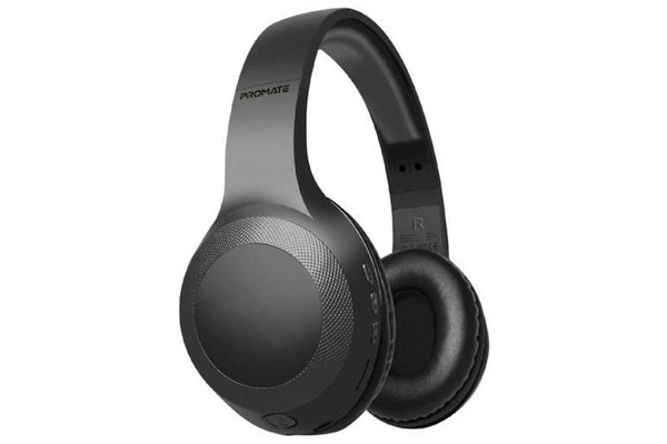 Promate Bluetooth Headphone, Over-Ear Deep Bass Wired/Wireless Headphone with Long Paytime, Hi-Fi Sound, Built-In Mic, On-Ear Controls