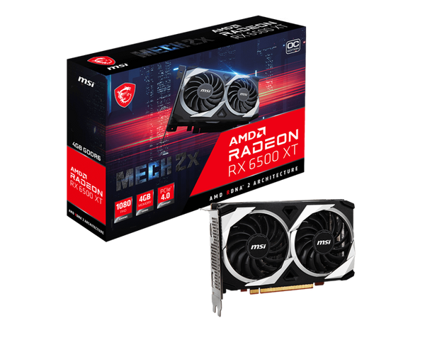 Graphics MSI Radeon RX 6500 XT MECH 2X 4G OC