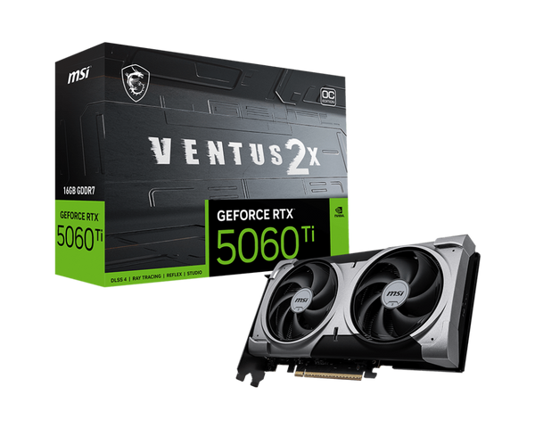 Graphics Nvidia MSI GeForce RTX 5060 Ti 16G VENTUS 2X OC PLUS