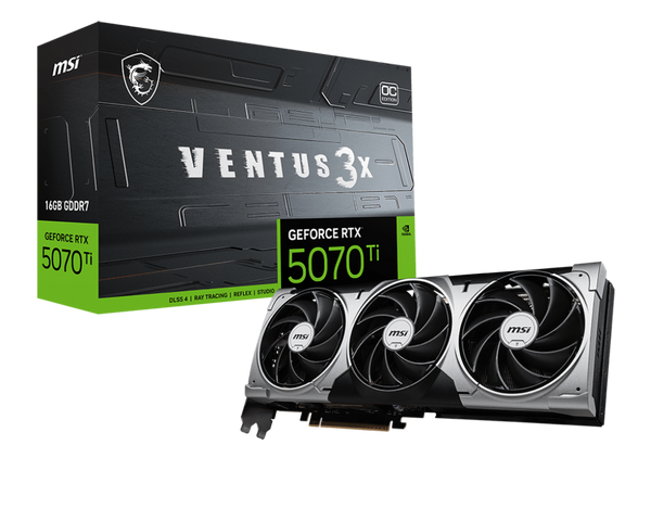 Graphics Nvidia MSI RTX5070 Ti 16G VENTUS 3X OC