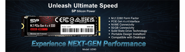 SSD SP M.2 2280 PCIe UD90 500GB