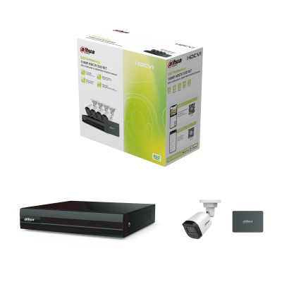 Dahua KIT/XVR1B04-I-SSD(512G) KIT: 4CH S-XVR with 4×1080P HDCVI Bullet Cameras