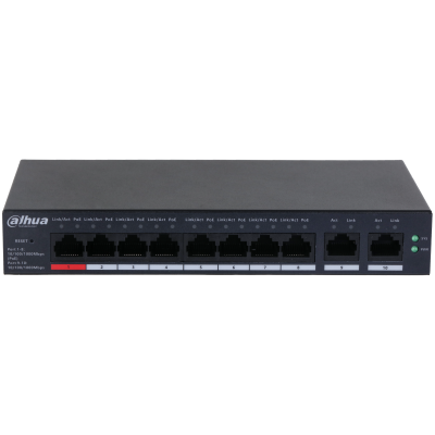Dahua-CS4010-8GT-110 10-Port Cloud Managed Desktop Gigabit Switch with 8-Port PoE