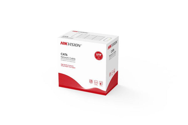 Hikvision DS-1LN6-UE-W 305 m CAT6 UTP Network Cable (Solid Copper, 0.53 mm, CM)