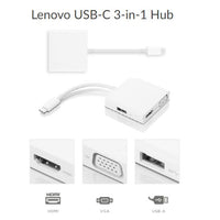 Lenovo USB C 3-in-1 Hub