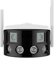 4MP Surveillance Camera WiFi Outdoor Dual Lens 180° Ultra Wide View Angle Panoramic Humanoid Detection POE
