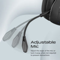 Promate Wireless Bluetooth Mono Headset with Mic, Built-In Controls and Multiple Connectivity, Engage-Pro