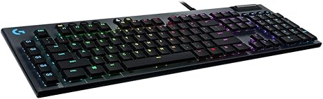 Logitech G815 LIGHTSYNC RGB Mechanical Gaming Keyboard – GL Clicky - CARBON - USB - CLICKY SWITCH