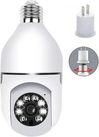 Light Bulb Security Camera TUYA, E27 WiFi Color Night 360 Degree Pan