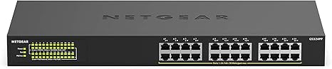 24-Port Gigabit Ethernet High-Power Unmanaged Switch with 24-Ports PoE+ (380W)