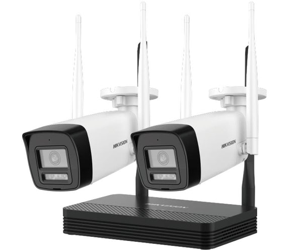HIKVISION NKS424W0H 4MP H.265 TWO bullet WiFi NVS Kit