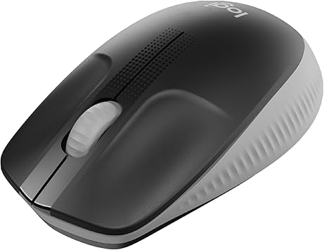 Logitech Wireless Mouse M190 - Full Size Ambidextrous Curve Design,charcoal