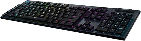 Logitech G915 LIGHTSPEED Wireless RGB Mechanical Gaming Keyboard - GL Tactile - CARBON - TACTILE SWITCH