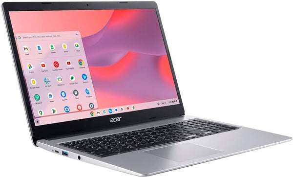 acer Chromebook 315 Laptop, 15.6" HD Display,Pentium N6000, 4GB LPDDR4X,128gb ssd, Chrome Os,Silver , 1Year warranty