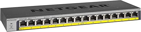 16-Port FULL PoE/PoE+ Gigabit Switch; Power Budget : 183Watts(PSU@200W). Rackmountable ProSafe™