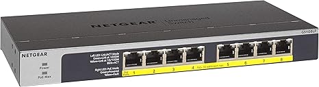 8-Port Gigabit Ethernet PoE+ Unmanaged Switch with FlexPoE (60W)