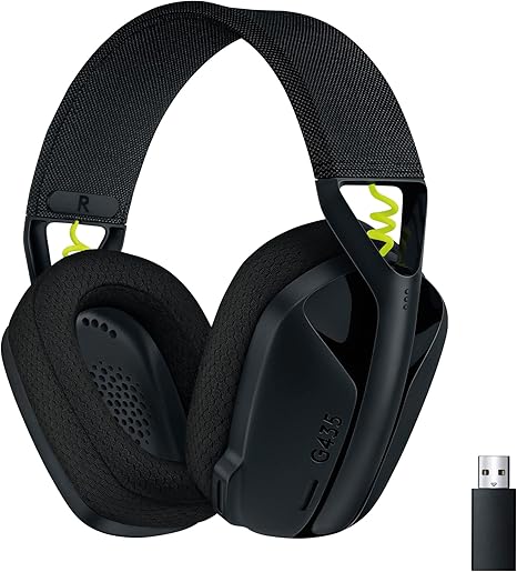 LOGITECH G435 LIGHTSPEED Wireless Gaming Headset - BLACK