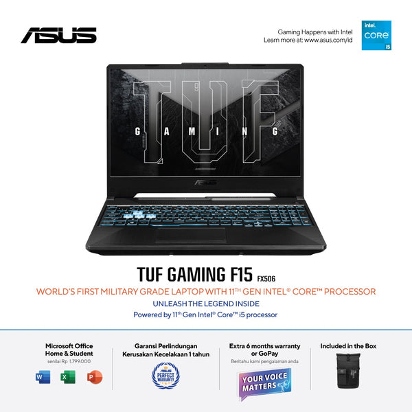 ASUS TUF Gaming F15 FX506HF-I525B6T-O (Core i5, 8GB, 512GB SSD, RTX 2050)