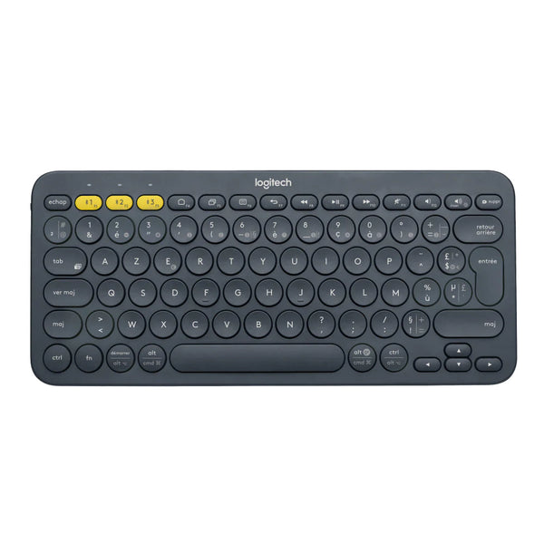 LOGITECH K380 Multi-Device Bluetooth Keyboard - DARK GREY - FRA