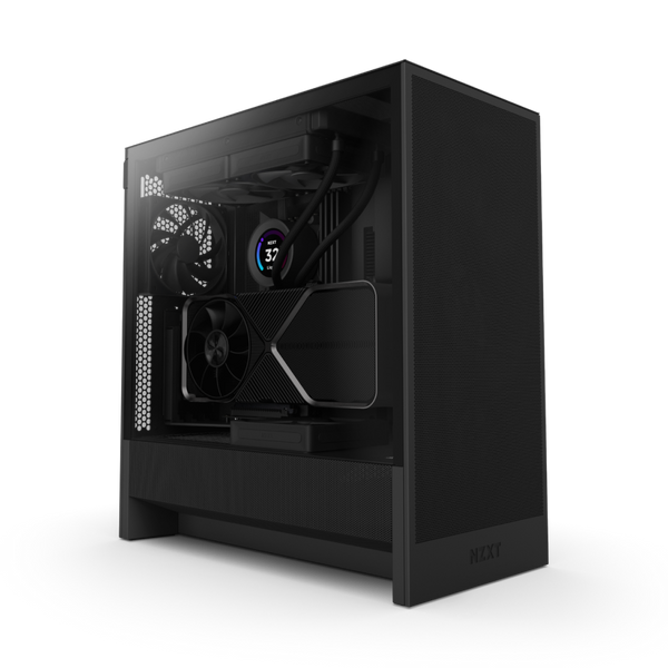 Casing H5 Flow Edition All Black Mid Tower Gaming[CA-NZXT-CC-H51FB-01]