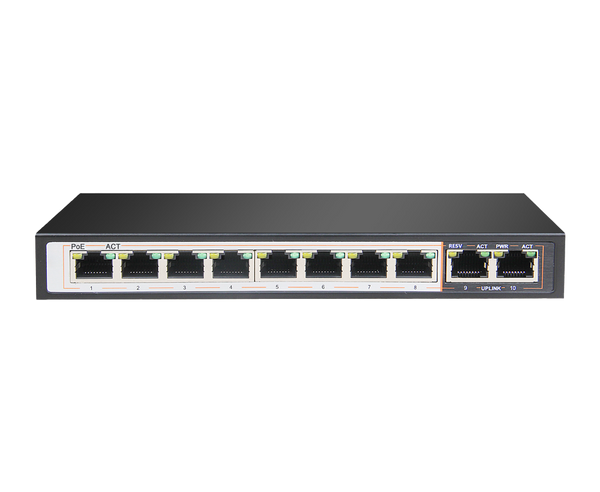 D-Link-DGS-F1010P-E- 10-Port 10/100/1000 Mbps  8 POE Unmanaged Switches