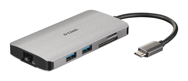 D-Link-DUB-C108-8-in-1 USB Adapter