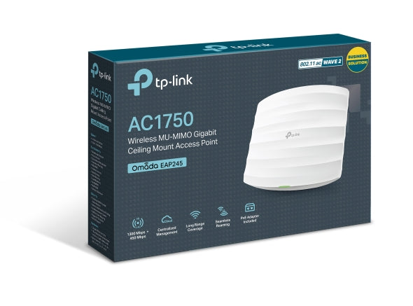 Tp-Link -EAP245-AC1750 Wireless Dual Band Gigabit Ceiling Mount Access Point
