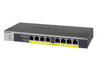 8-Port FULL PoE/PoE+ Gigabit Switch; Power Budget : 120Watts (PSU@130W)