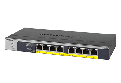 8-Port FULL PoE/PoE+ Gigabit Switch; Power Budget : 120Watts (PSU@130W)