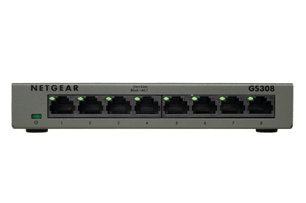 NETGEAR UNMANAGED SOHO SWITCHES GS308