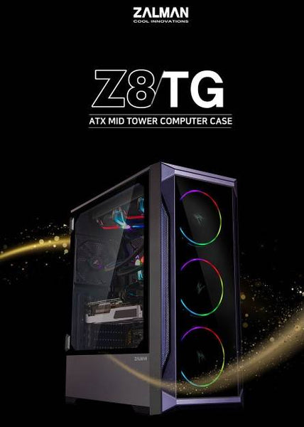 ZALMAN Z8 TG – MID TOWER TEMPERED GLASS RGB ATX GAMING CASE