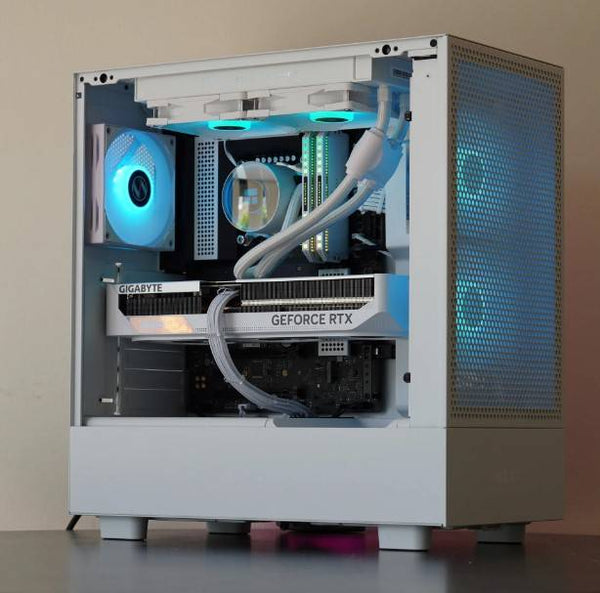 NZXT-CC-H51FW-01-Casing H5 Flow Edition All White Mid Tower Gaming