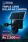 V380 Triple Lens+ Triple View Solar 4G Camera