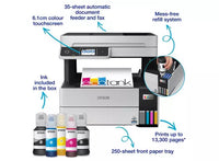 EPSON EcoTank L6490 A4 Multifunction Wi-Fi Ink Tank Printer with fax