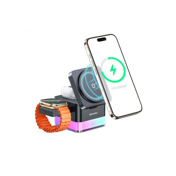 Awei w25 Wireless charger 3 in 1