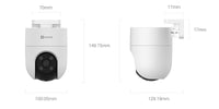 EZVIZ H8C: Pan & Tilt Wi-Fi Camera FULL HD 2K 3MP