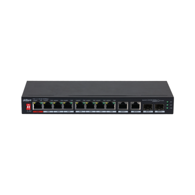 Dahua PFS3210-8GT2GF-96 10-Port Unmanaged Desktop Gigabit Switch with 8-Port PoE