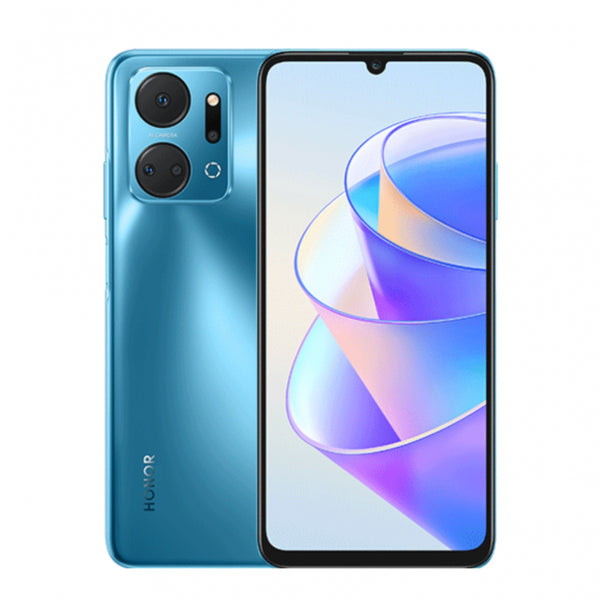 Honor X7a Dual SIM 128GB ROM + 4GB RAM Factory Unlocked 4G Smartphone (Ocean Blue) - International Version