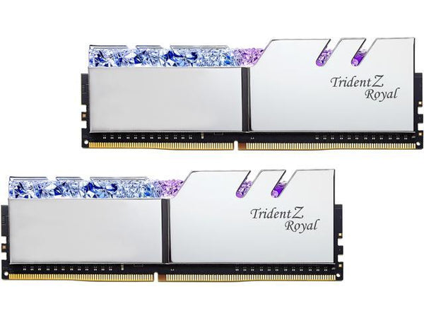 Memory PC G-SKILL TRIDENT Z ROYAL RGB DDR4 32Gb PC4000 SILVER (2 x 16GB)(F4-4000C18D-32GTRS)
