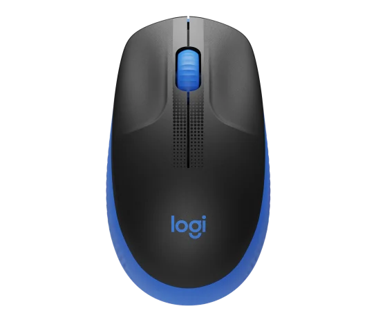 M190 Full-Size Wireless Mouse bleu