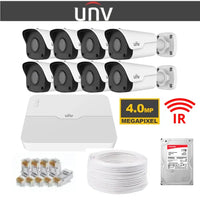 UNV IP 4MP IR kit 8 Channel 8 Cameras