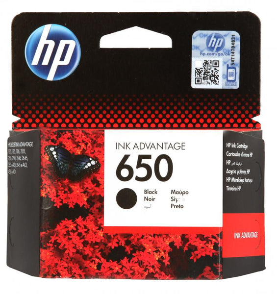 HP 650 Black Original Ink Advantage Cartridge - Winshaye Informatics