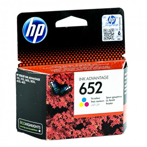HP 652 Tri-color Original Ink Advantage Cartridge - Winshaye Informatics