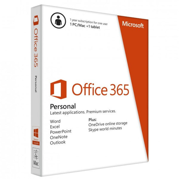 Microsoft Office 365 Personal English 1 Year Subscription Medialess - Winshaye Informatics