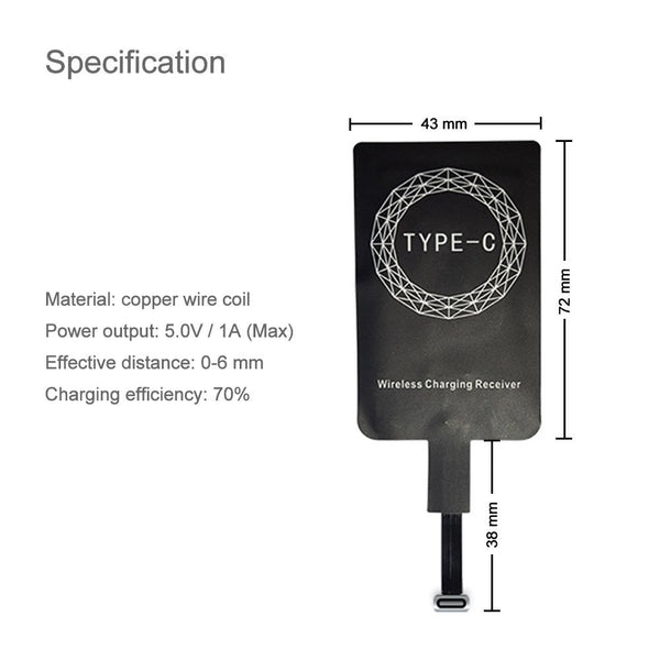 RECEIVER-TYPE C RECEIVER FOR WIRELESS MOBILE CHARGER